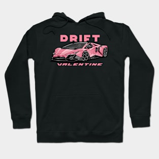 Drift Sports Cars Valentine Day Hoodie